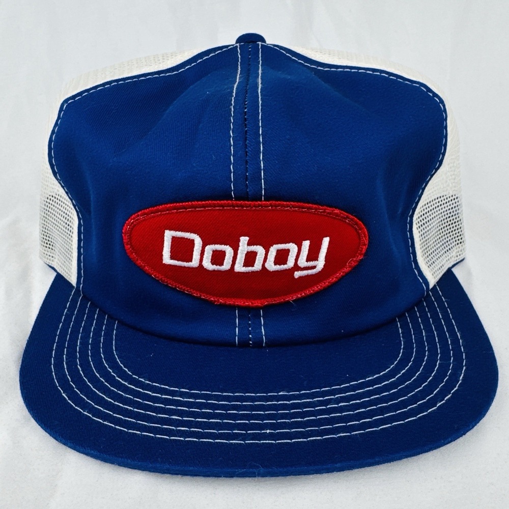 Vintage 80s Doboy Trucker Hat K-Products USA Industrial Snapback Cap